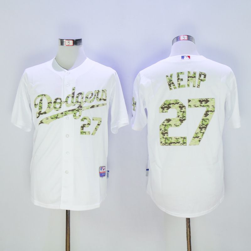 Men Los Angeles Dodgers #27 Kemp White Camo MLB Jerseys->los angeles dodgers->MLB Jersey